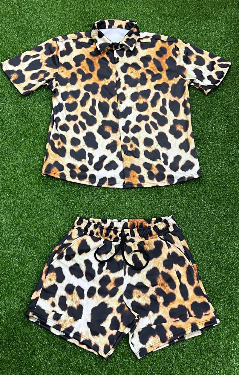 OG Men Short Set - Leopard