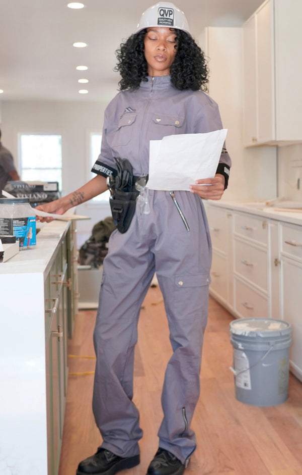 QV Gray Coverall