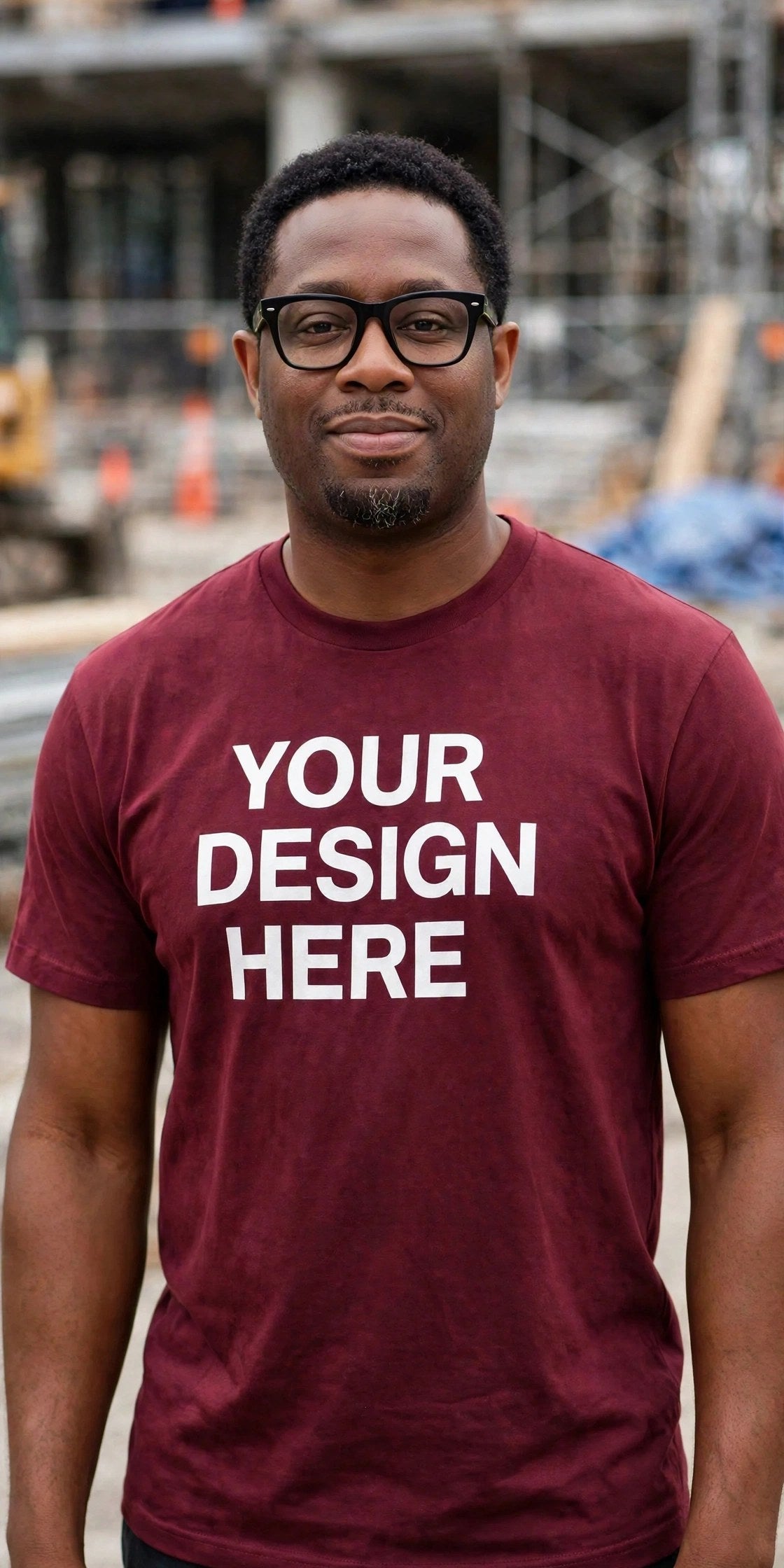 Custom Tee - Men - burgundy custom tee