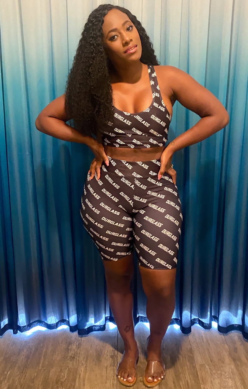 OURGLASS Printed Sports Bra