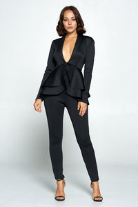 Hot Peplum Suit