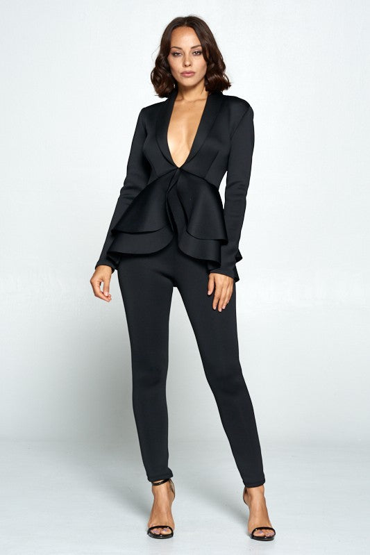 Hot Peplum Suit